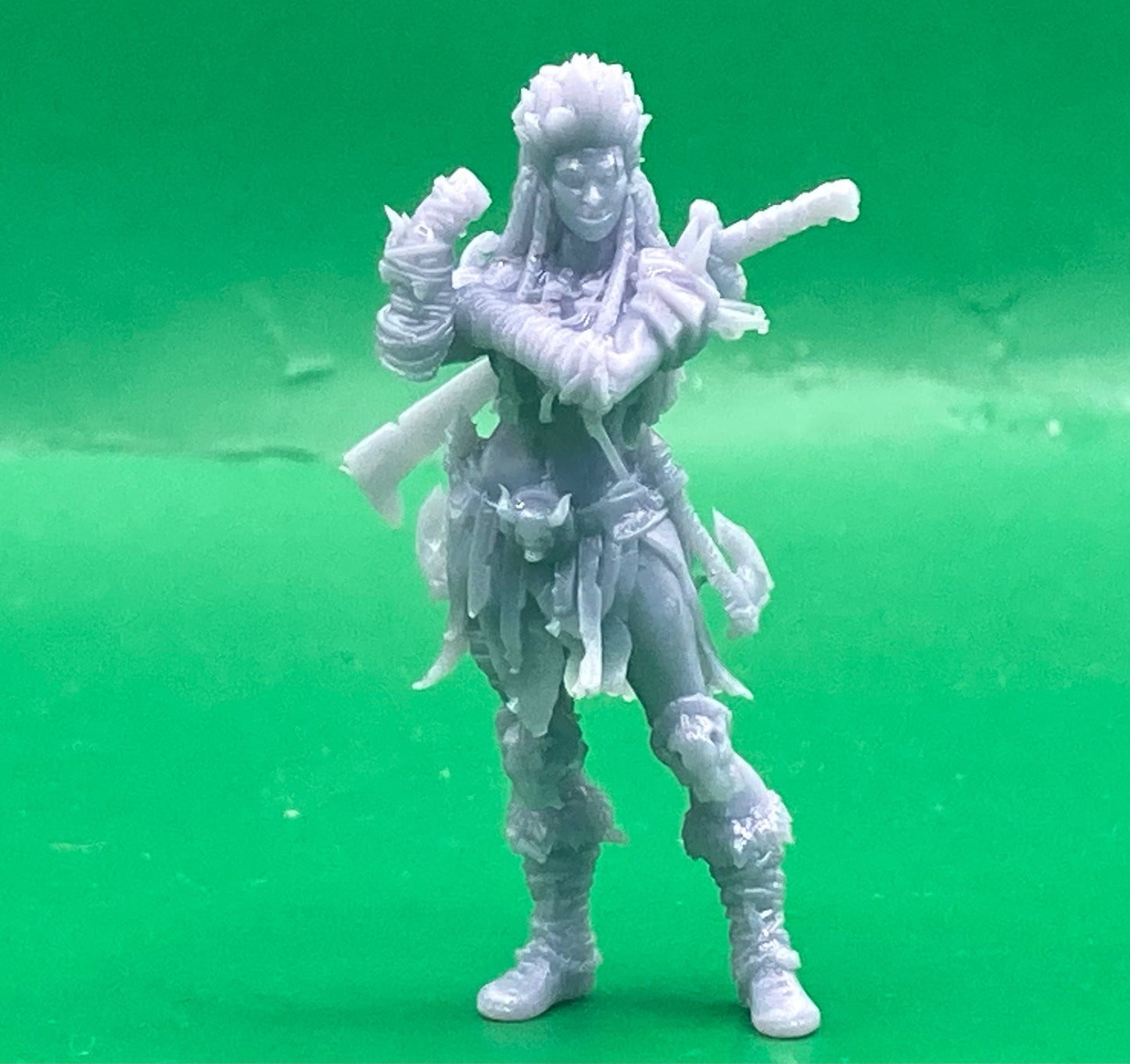 Orc Lady Adventurer (3 Variants Available) - Epic Miniatures
