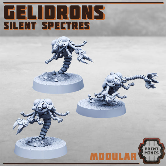 Gelidrons, Silent Spectre Mechanical Companions (3 Variants Available) - Print Minis