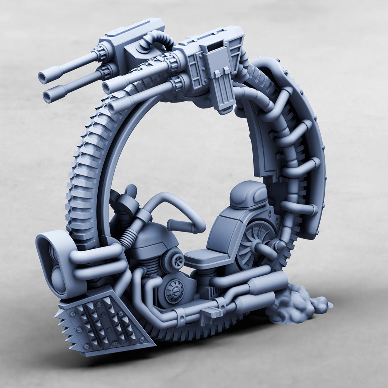 Ghostwheel, Silent Spectres MonoBike (2 Variants Available) - Print Minis
