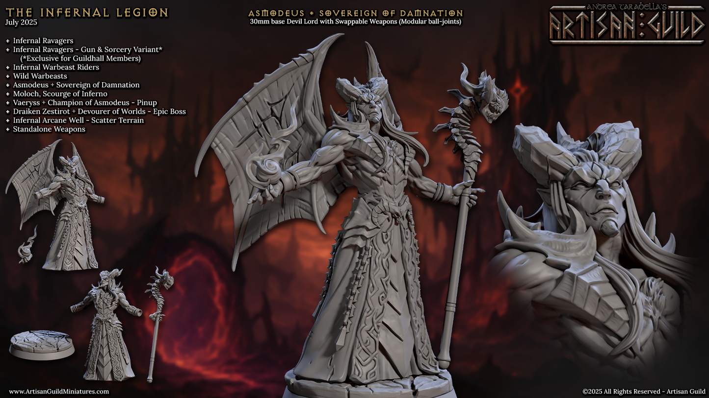 Asmodeus, Sovereign of Damnation (2 Variants Available)  - Artisan Guild