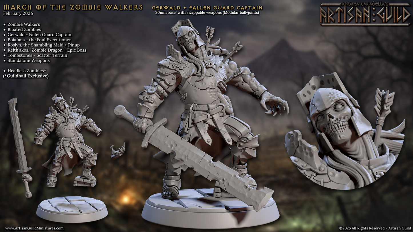 Gerwald, Fallen Guard Captain - Zombie Hero - Artisan Guild
