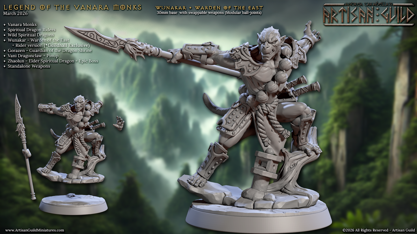 Wunakar, Guardian of the East - Ape Folk Hero - Artisan Guild