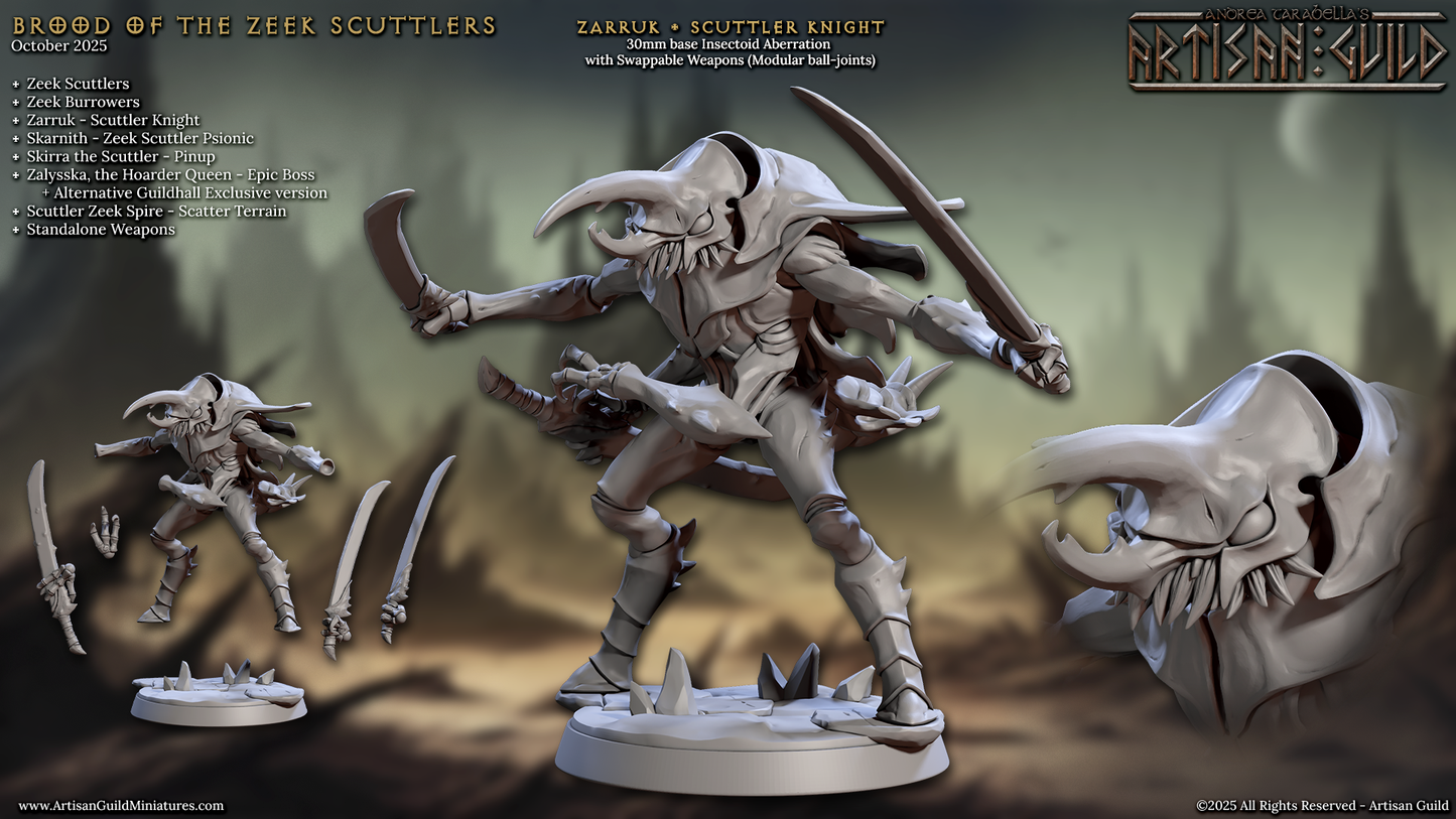 Zarruk, Zeek Scuttler Knight (Warrior Insect Folk) - Artisan Guild