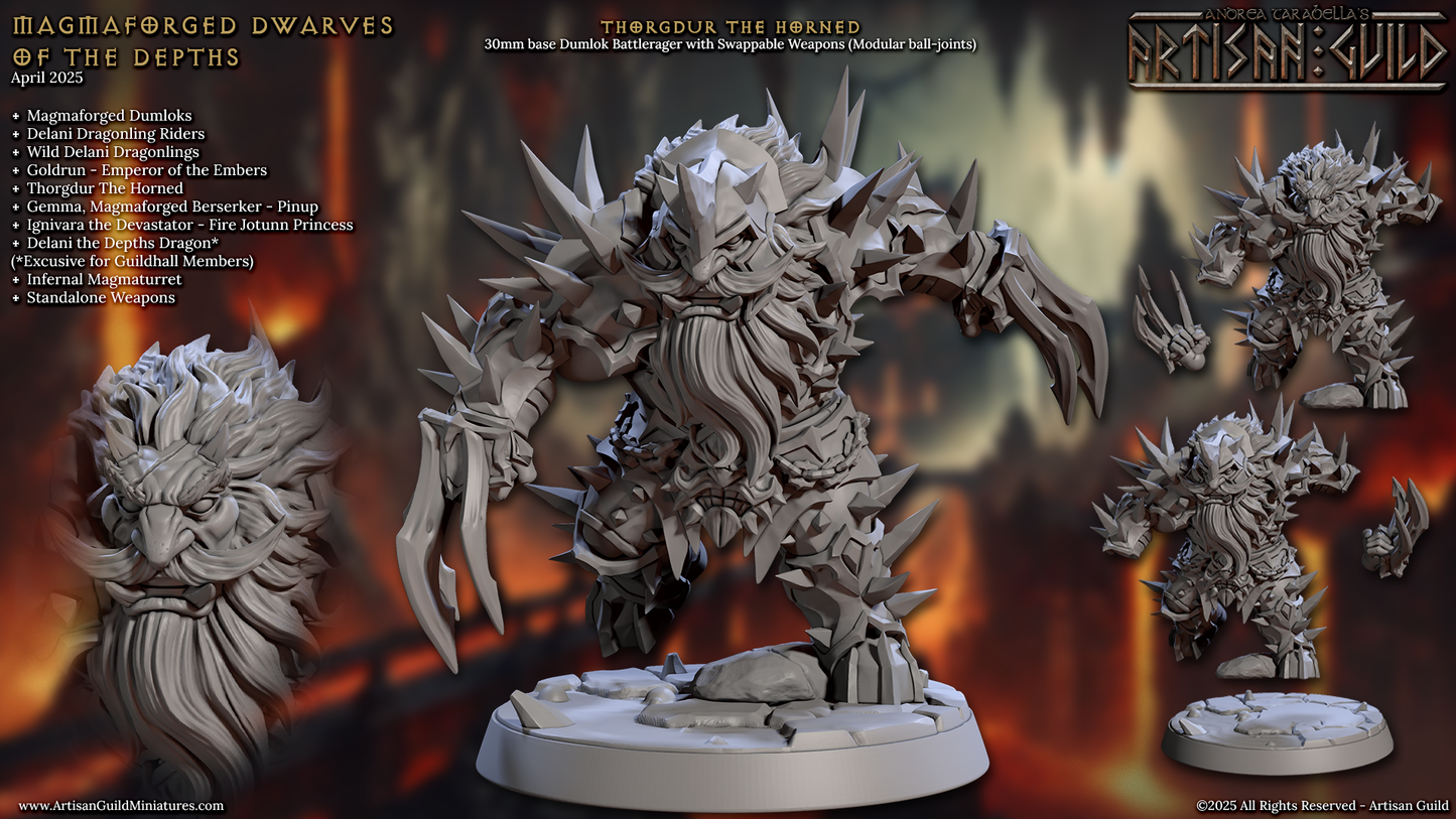 Thurgdur, the Horned (2 Variants Available) - Artisan Guild