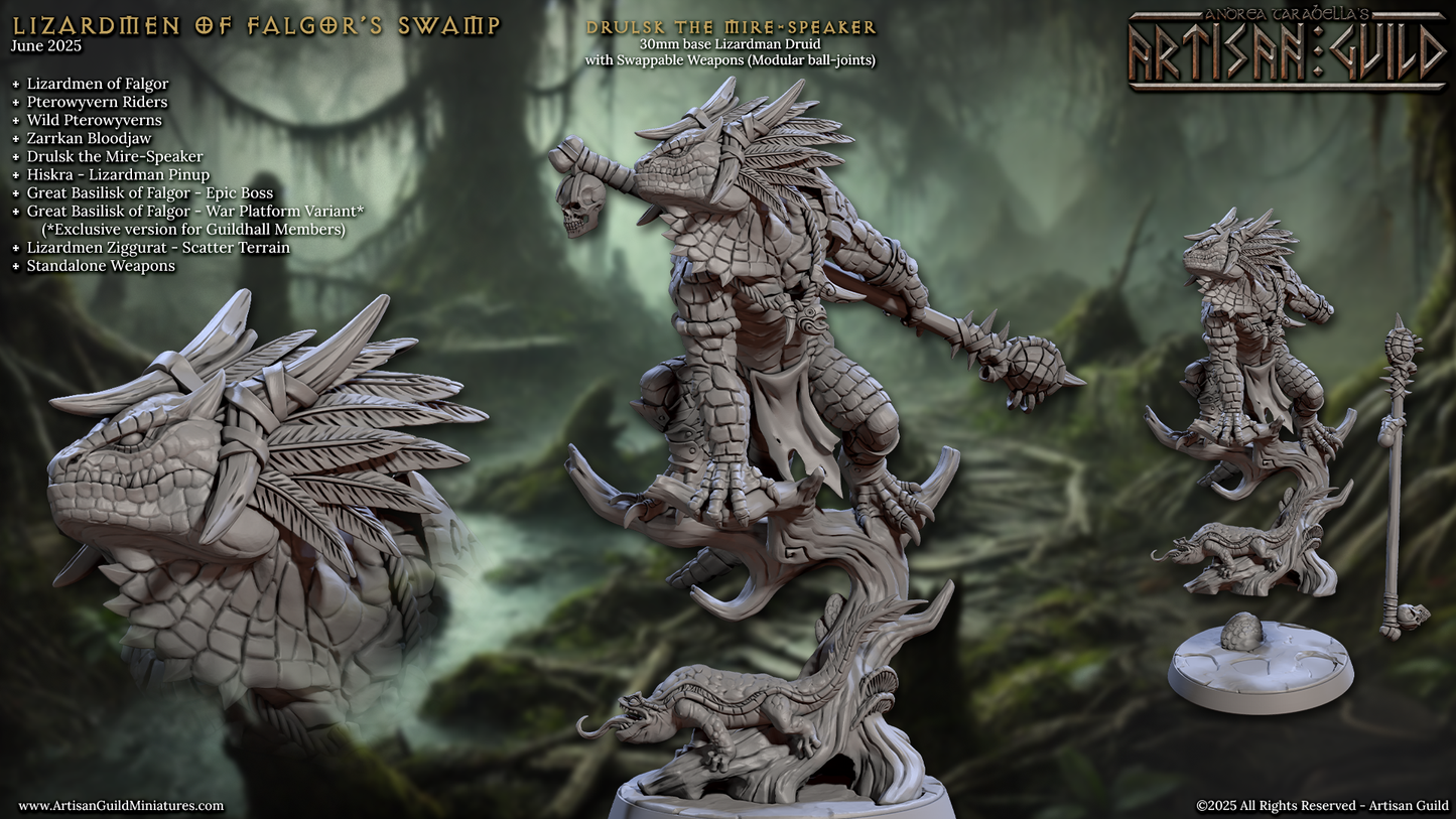 Drulsk the Mire-speaker, Lizardfolk Shaman - Artisan Guild
