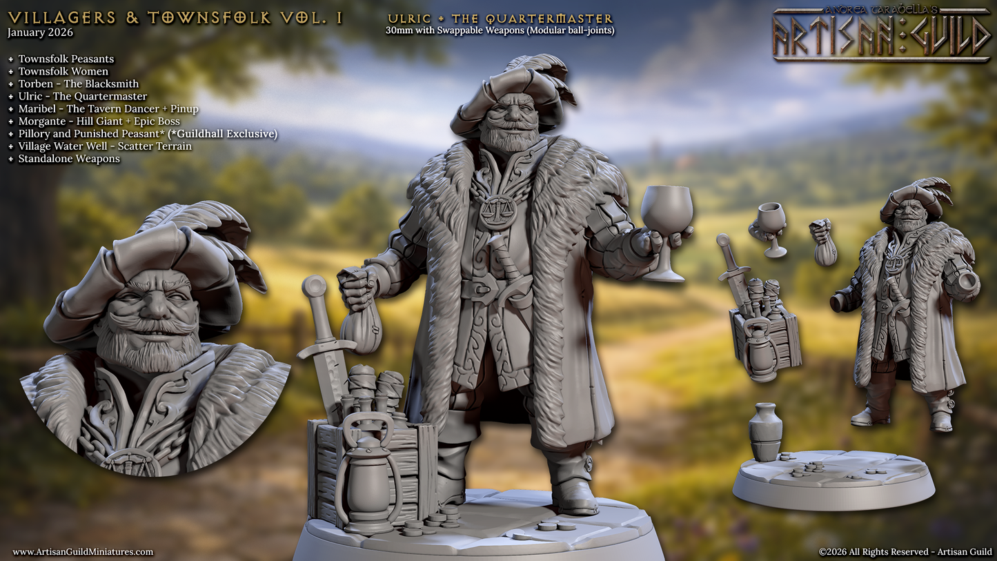 Ulric the Quartermaster, Human Villager - Artisan Guild