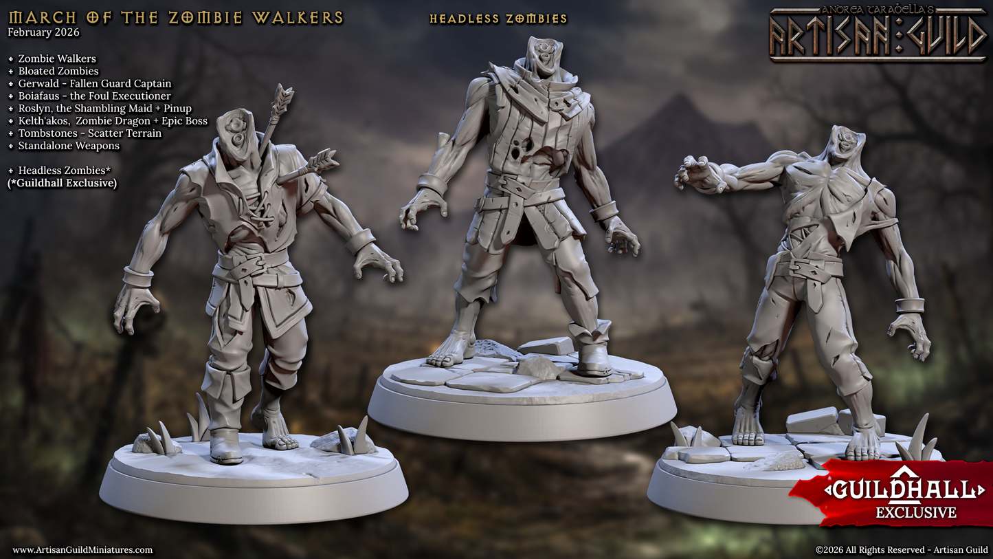 Headless Zombies (3 Variants Available) - Artisan Guild