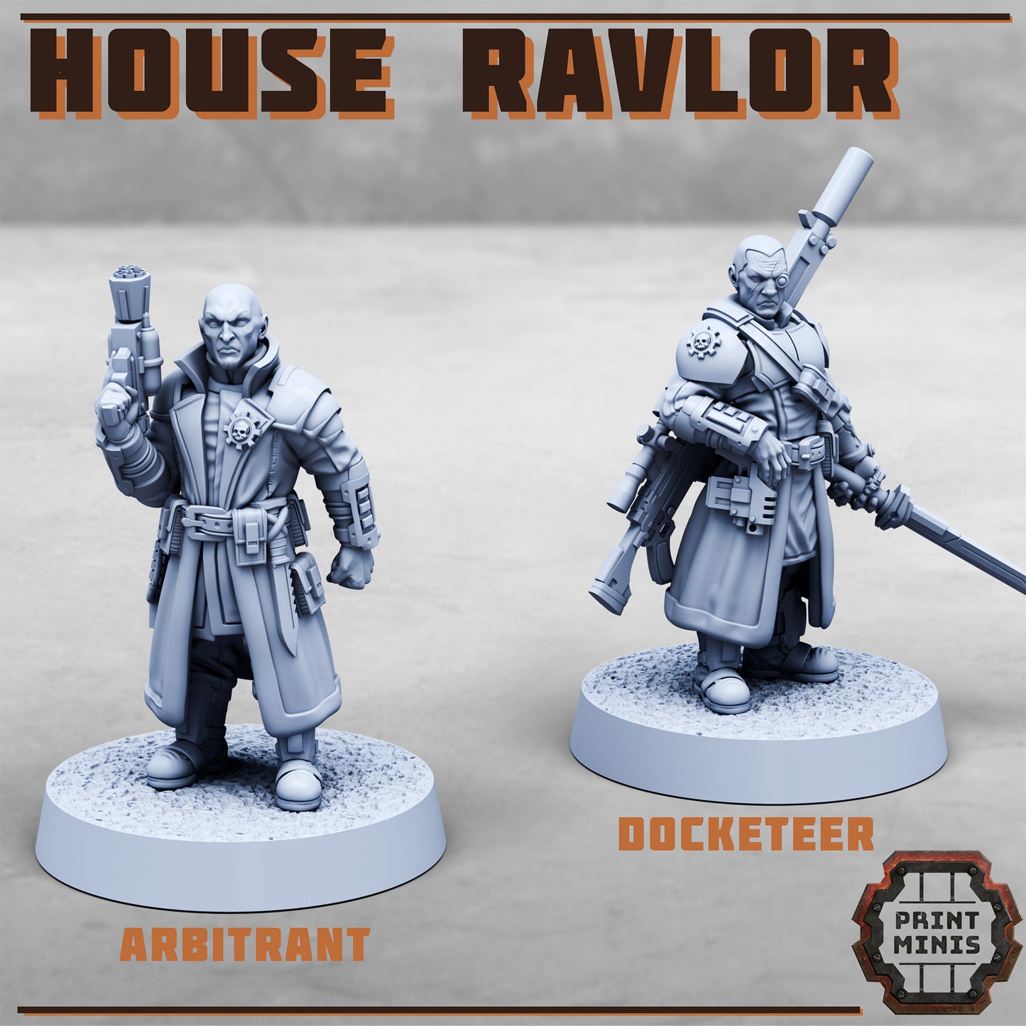 House Ravlor Heroes, SciFi Champions (2 Variants Available) - Print Minis