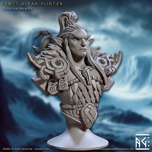 Frost Alfar Hunter Busts - Winter Elves (2 Variants Available) - Artisan Guild