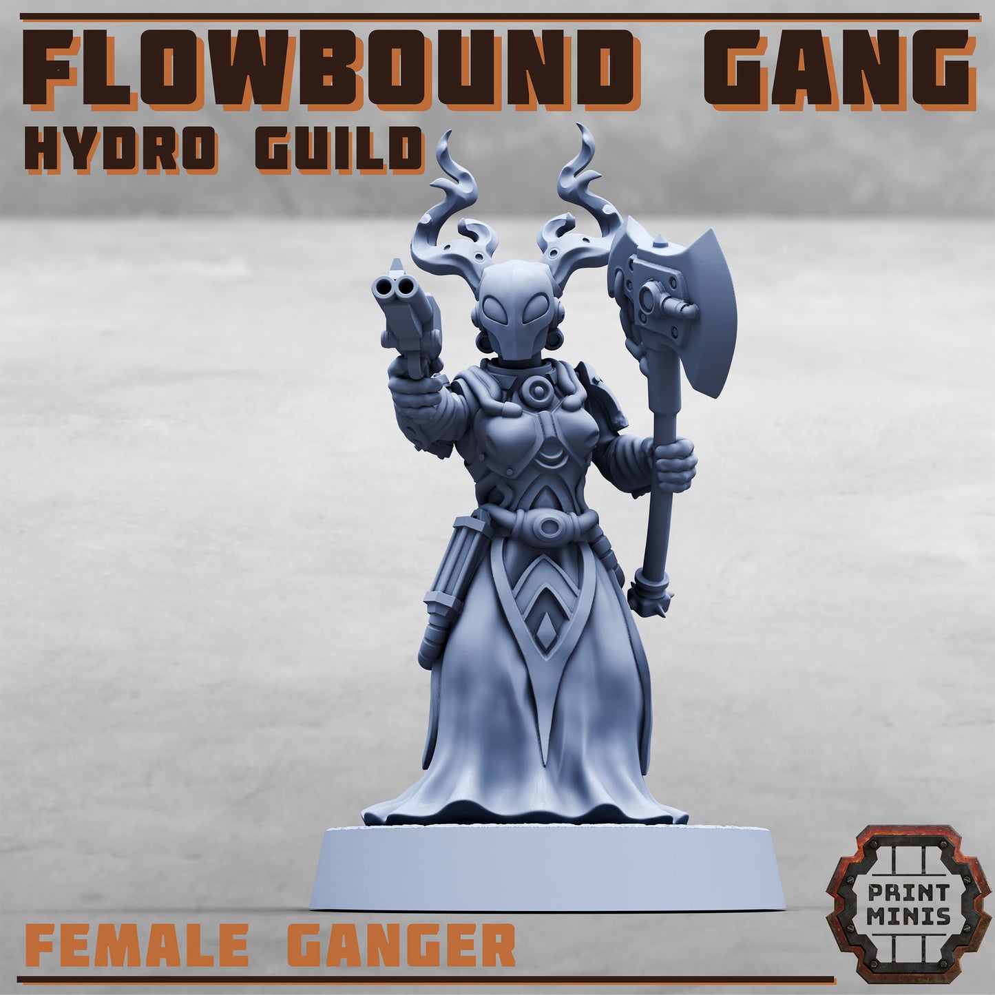 Flowbound Gang, Hydro Guild Fighters (8 Variants Available) - Print Minis