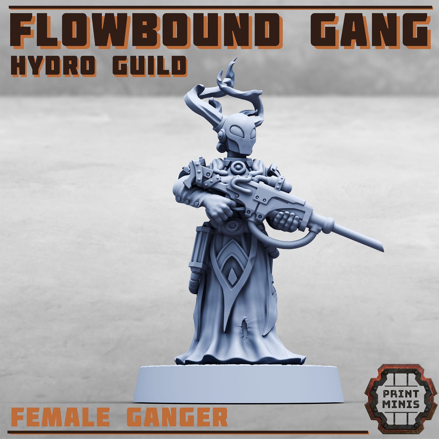 Flowbound Gang, Hydro Guild Fighters (8 Variants Available) - Print Minis