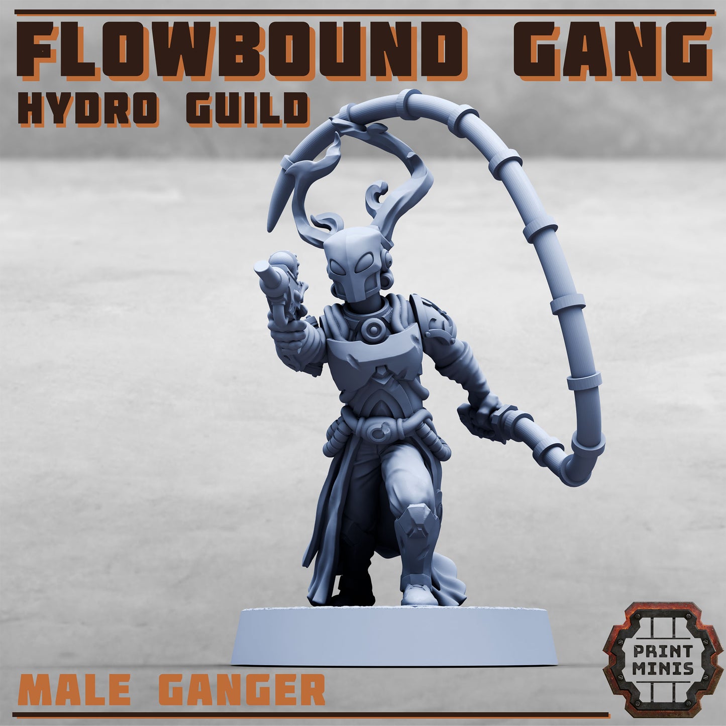 Flowbound Gang, Hydro Guild Fighters (8 Variants Available) - Print Minis