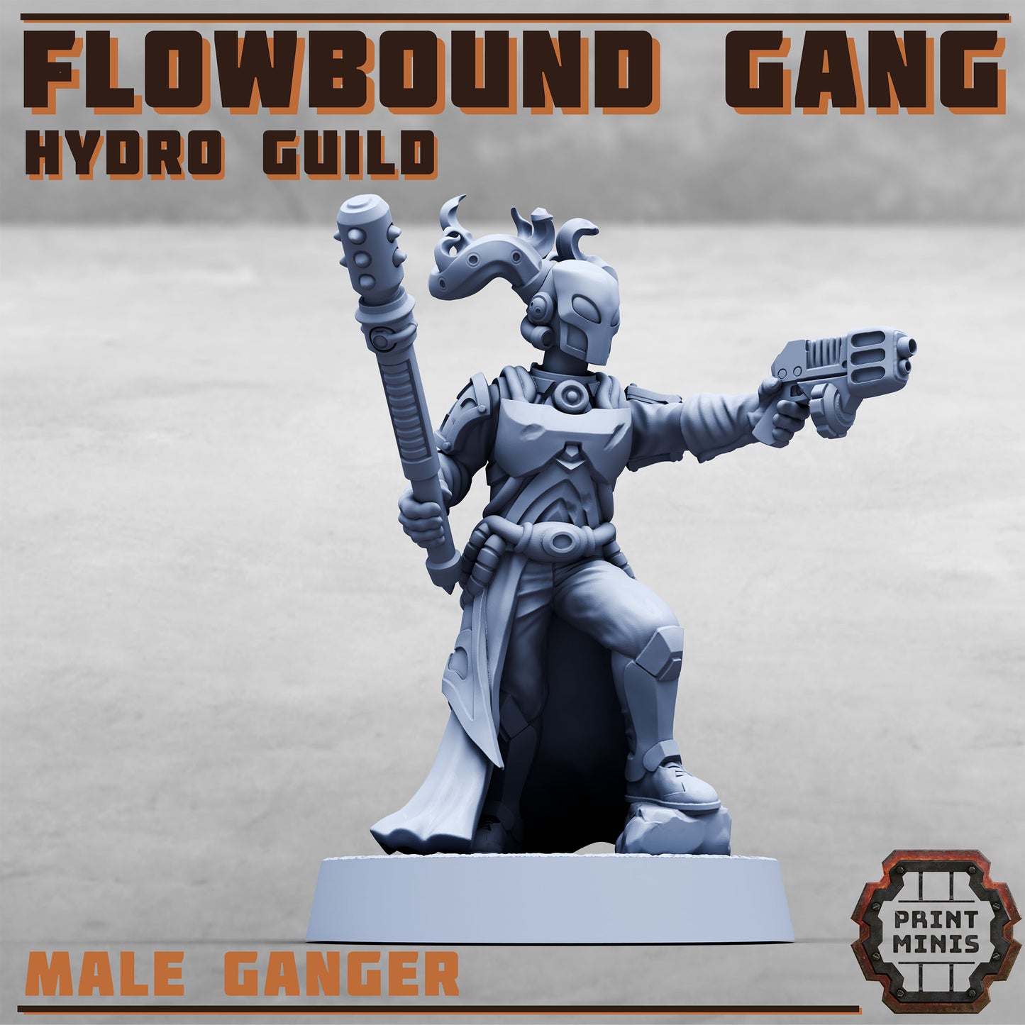 Flowbound Gang, Hydro Guild Fighters (8 Variants Available) - Print Minis