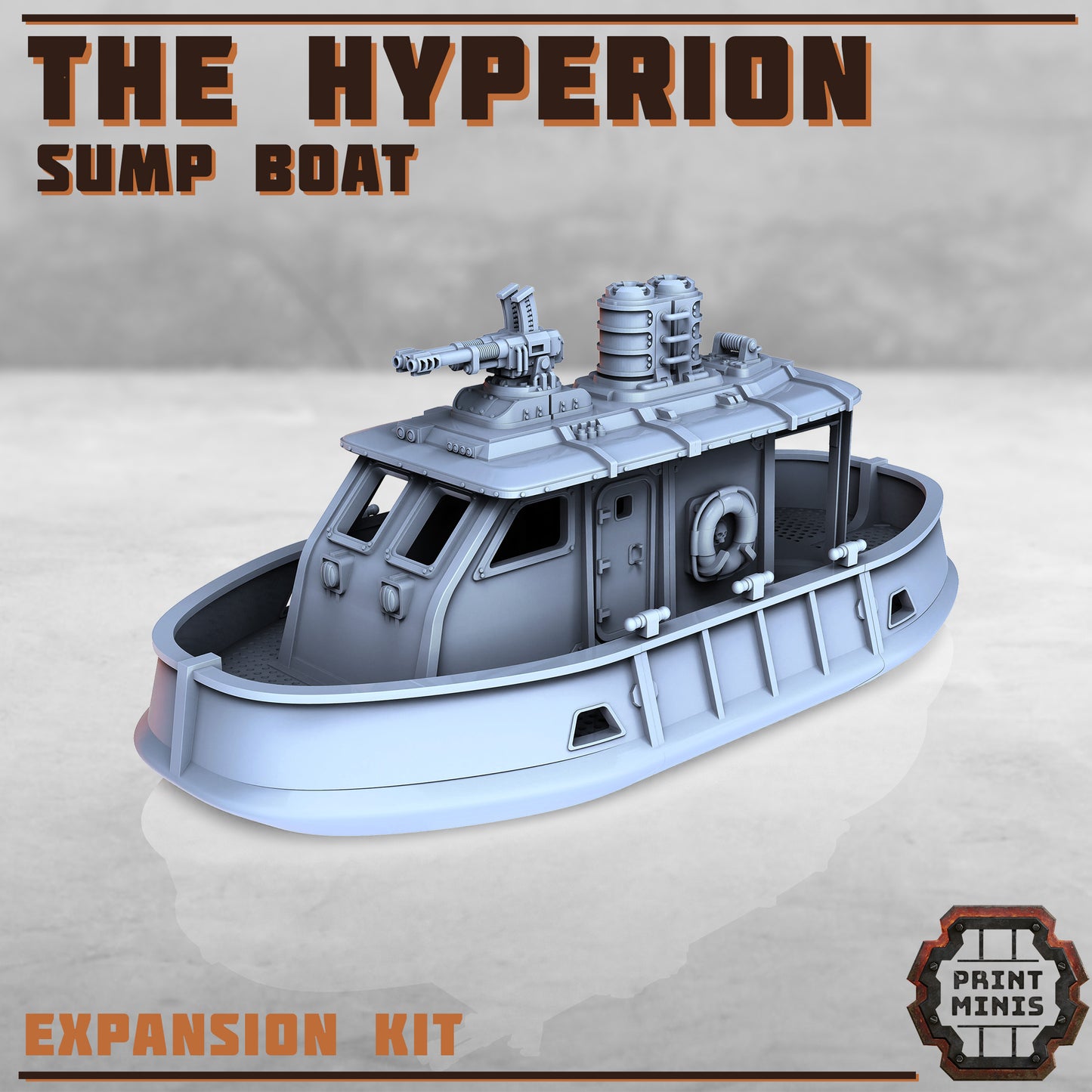 The Hyperion, Sump Boat (4 Variants Available) - Print Minis