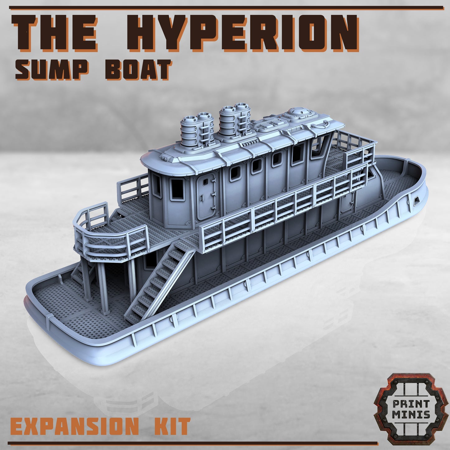 The Hyperion, Sump Boat (4 Variants Available) - Print Minis