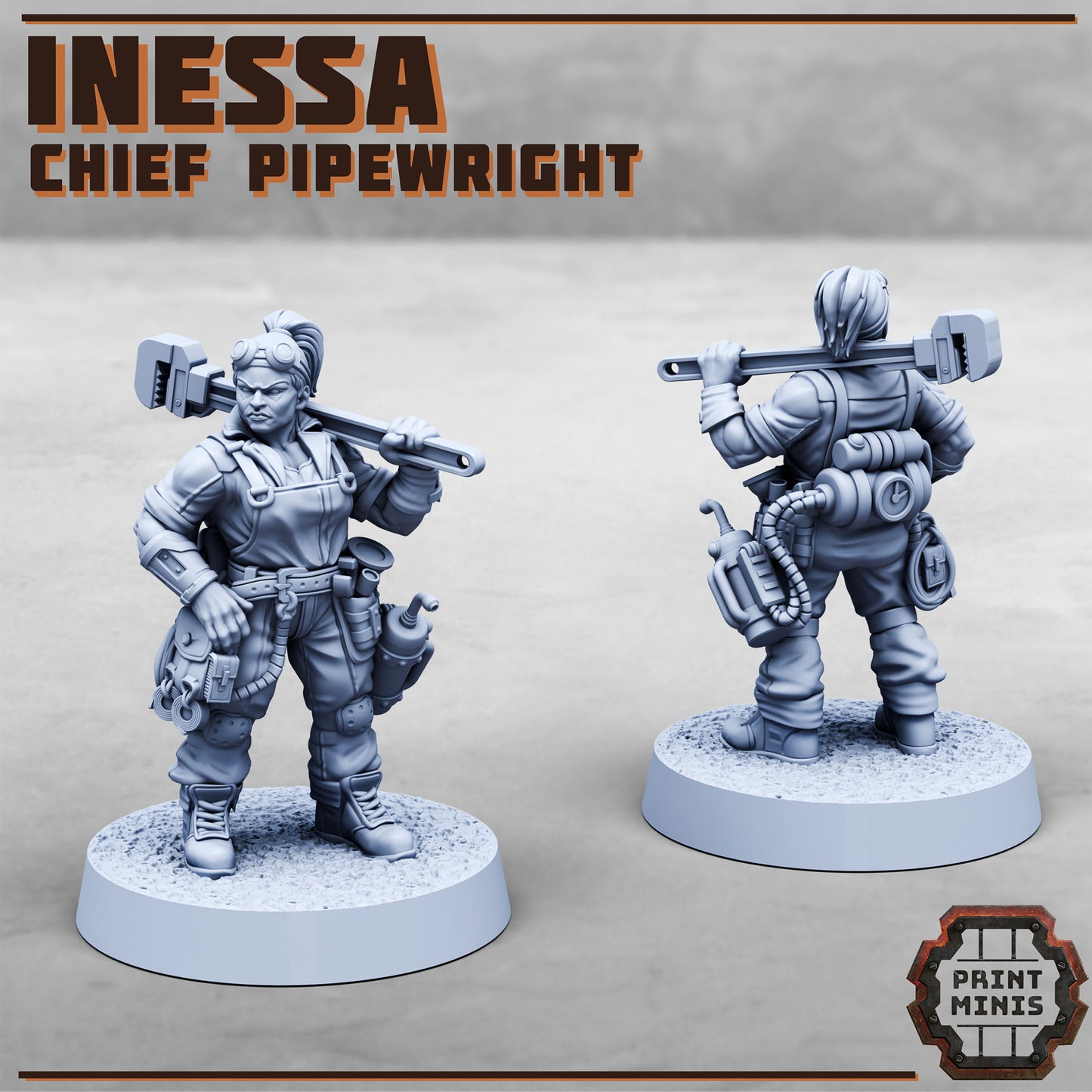 Inessa, Pipewright - Print Minis