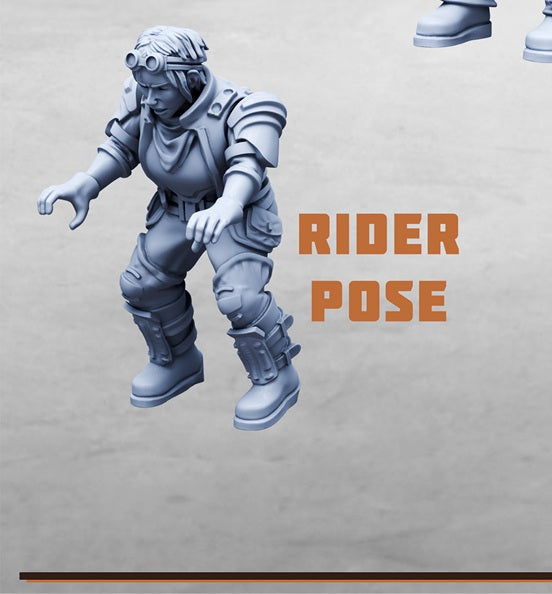 Iron Brawlers, Vehicle Riders (3 Variants Available) - Print Minis