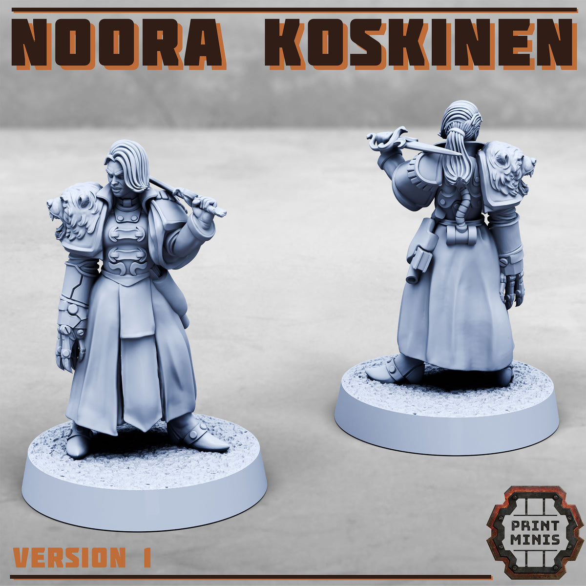 Koskinen Family, Sci-Fi Warrior Nobles (3 Variants Available) - Print Minis