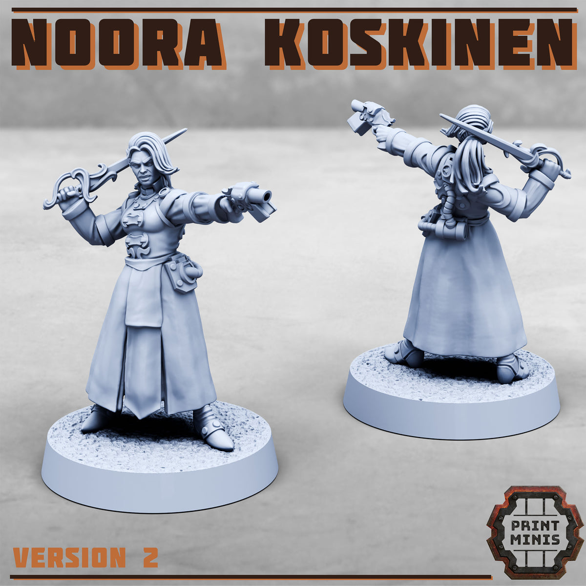 Koskinen Family, Sci-Fi Warrior Nobles (3 Variants Available) - Print Minis