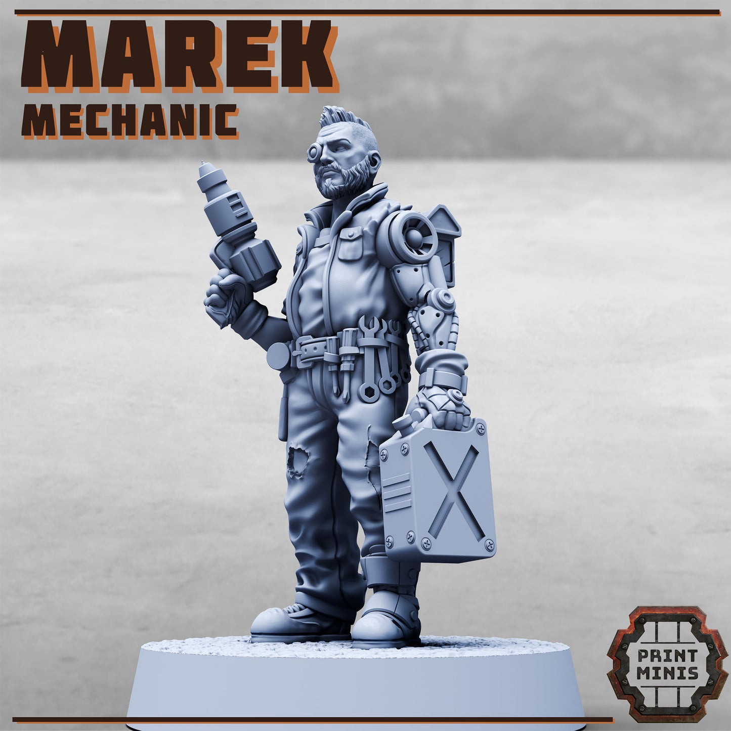 Marek, Mechanic - Print Minis
