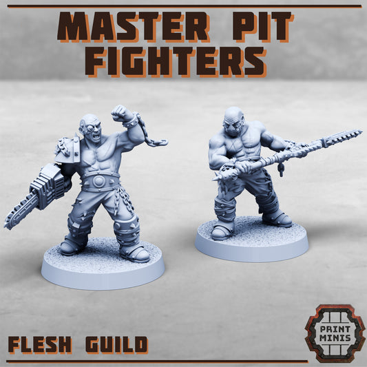 Master Pit Fighters, Flesh Guild (2 Variants Available) - Print Minis