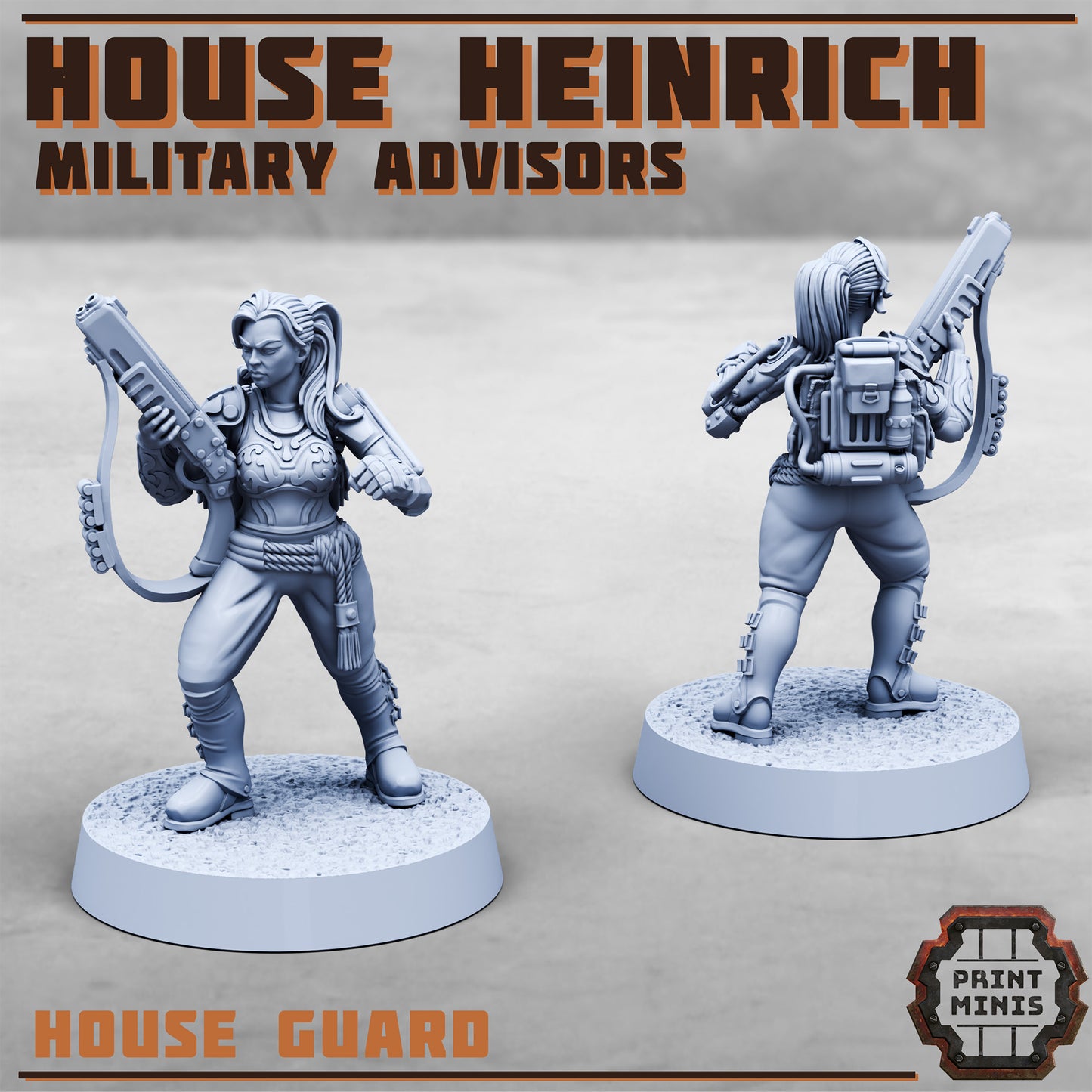 Military House Heinrich, Leader and Bodyguard (2 Variants Available) - Print Minis