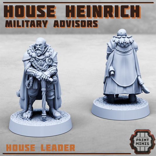 Military House Heinrich, Leader and Bodyguard (2 Variants Available) - Print Minis