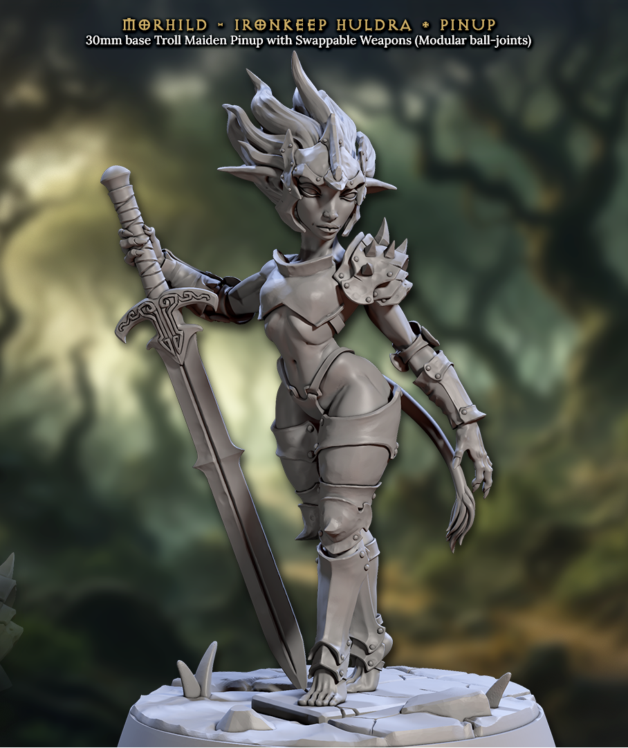 Morhilda, Ironkeep Huldra - Troll Maiden Pinup - Artisan Guild