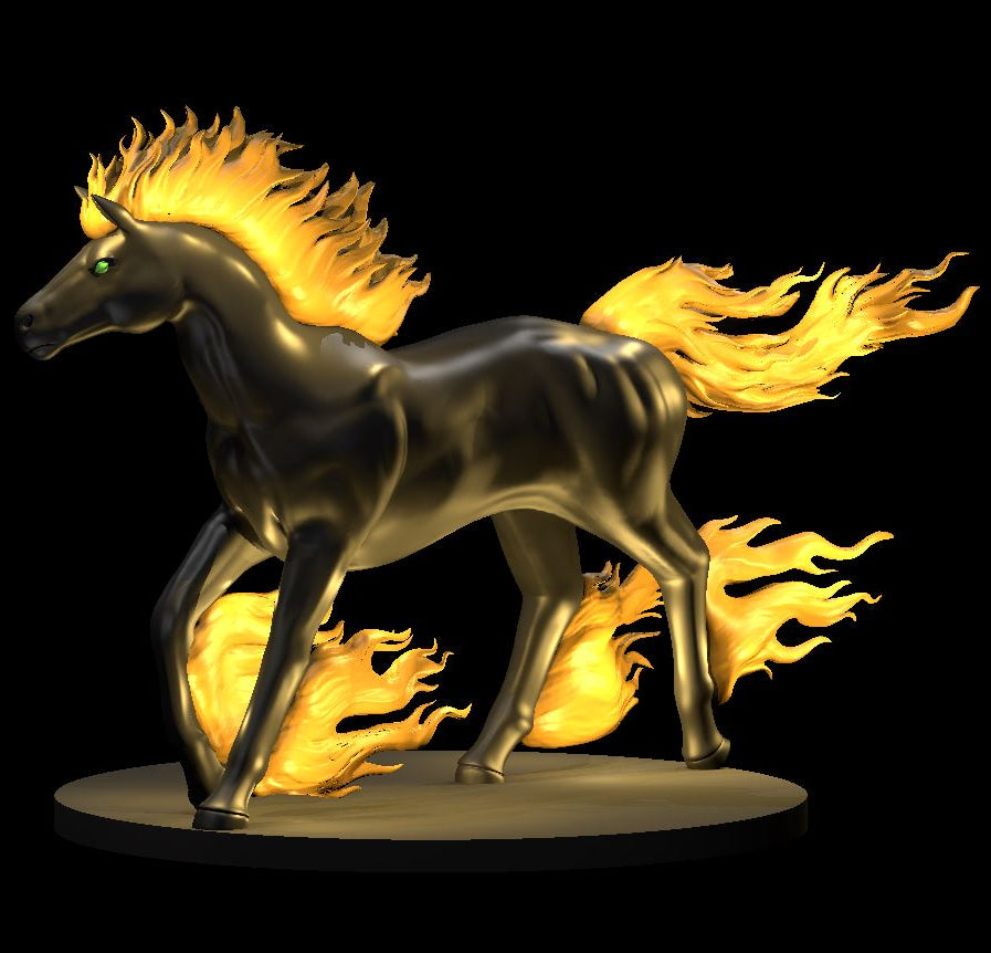 Nightmare, Flaming Ghost Horse (3 Variants Available) - MZ4250