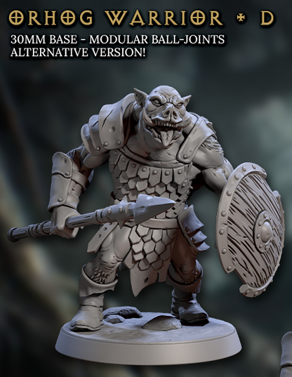 Orhog Warriors, Pig Orc Warband Melee Squad (6 Variants Available) - Artisan Guild