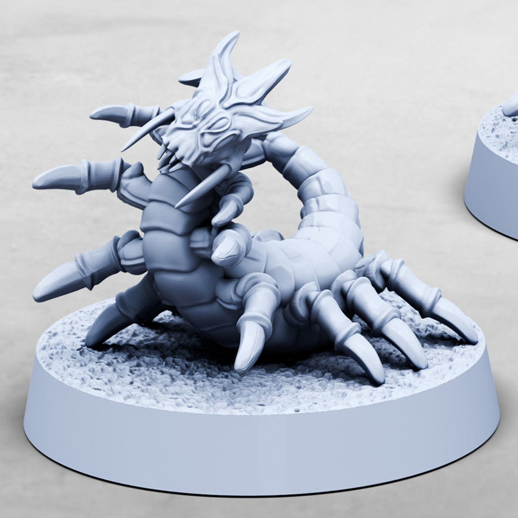 Orithid Worms, Erroish Tribe Pets (2 Variants Available) - Print Minis