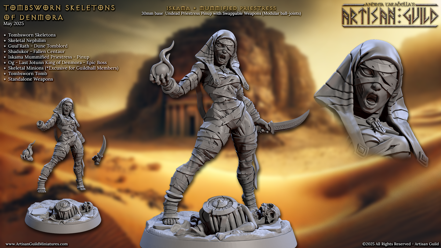 Iskema, Mummified Priestess (Pinup) - Artisan Guild