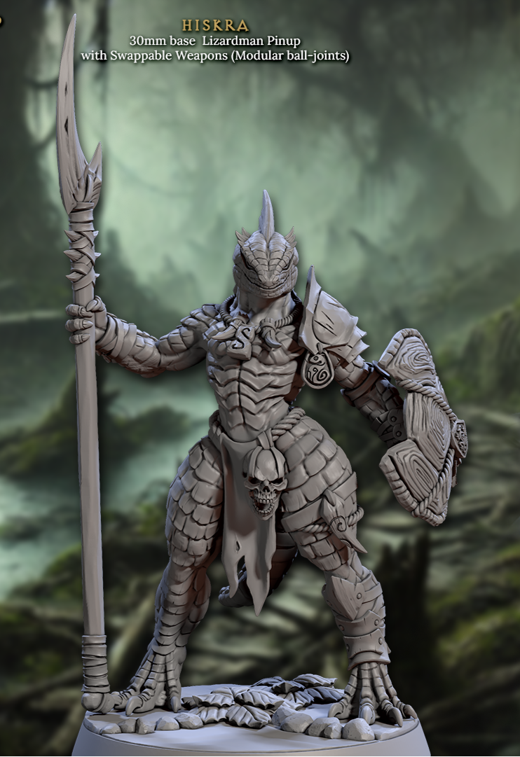 HIskra, Lizardman Pinup - Artisan Guild