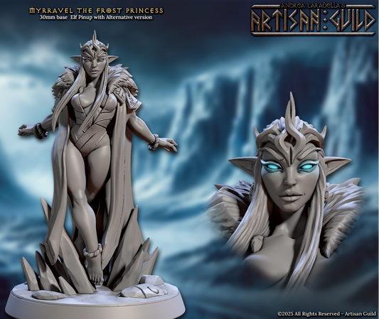 Myrravel, Frost Princess - Winter Elf Pinup - Artisan Guild