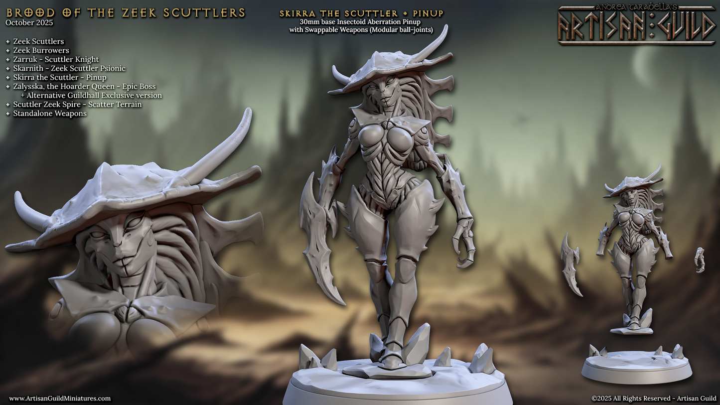 Skirra the Scuttler, Zeek Pinup (Psychic Insect Folk) - Artisan Guild