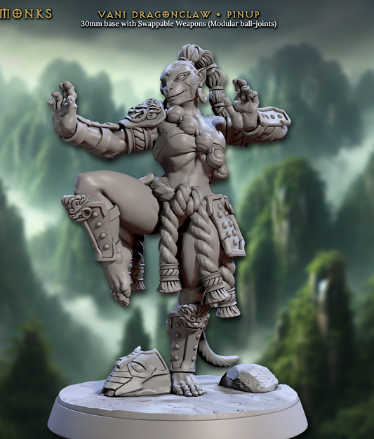 Vani Dragonclaw, Monk Beauty - Monkey Folk Pinup - Artisan Guild