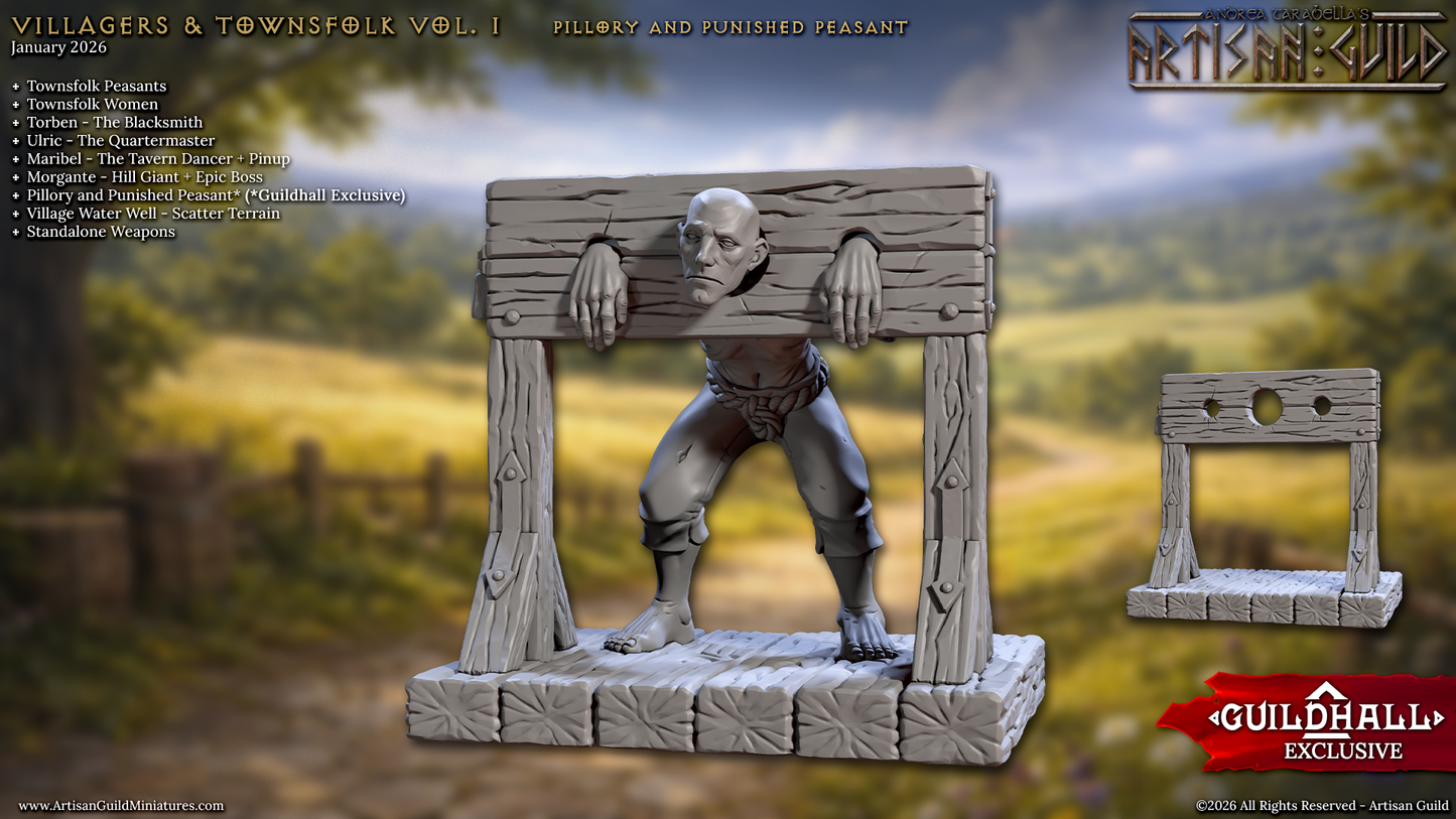 Pillory, Standing Manacles (2 Variants Available) - Artisan Guild