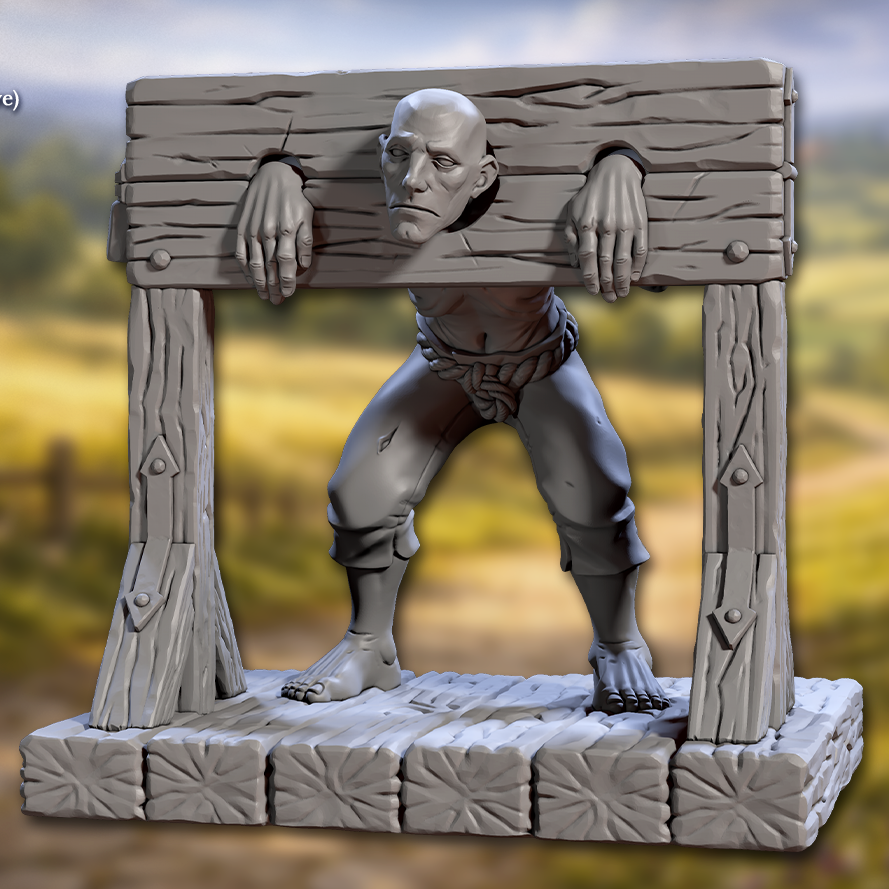 Pillory, Standing Manacles (2 Variants Available) - Artisan Guild