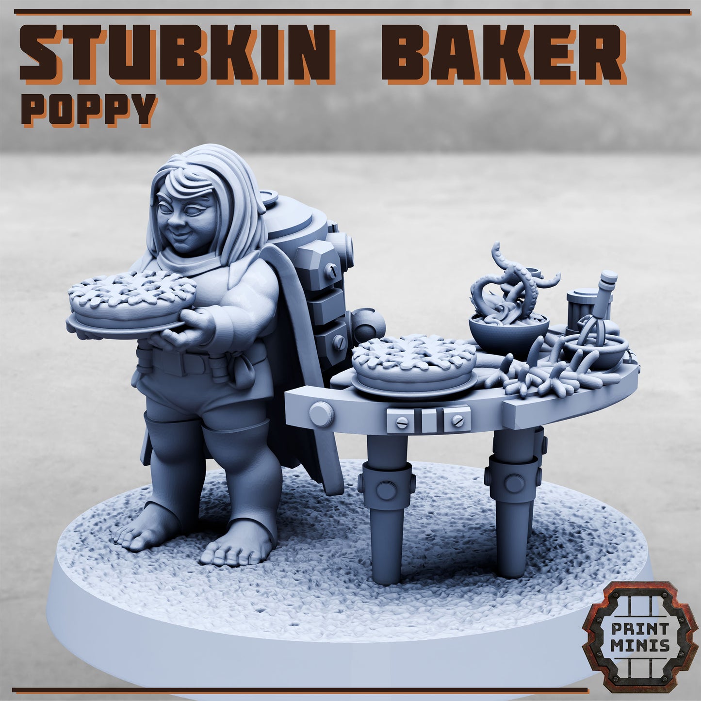 Poppy, Stubkin Baker (2 Variants Available) - Print Minis