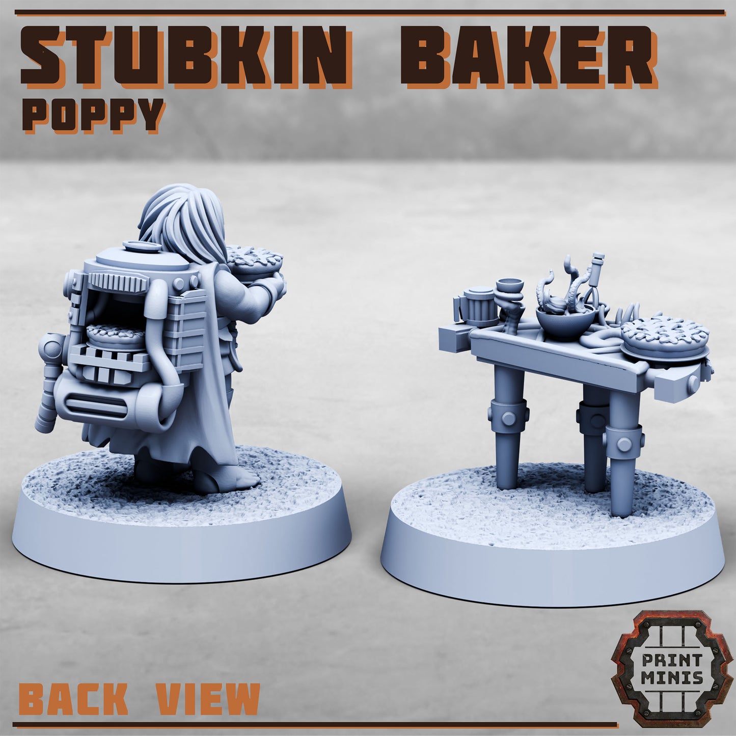 Poppy, Stubkin Baker (2 Variants Available) - Print Minis