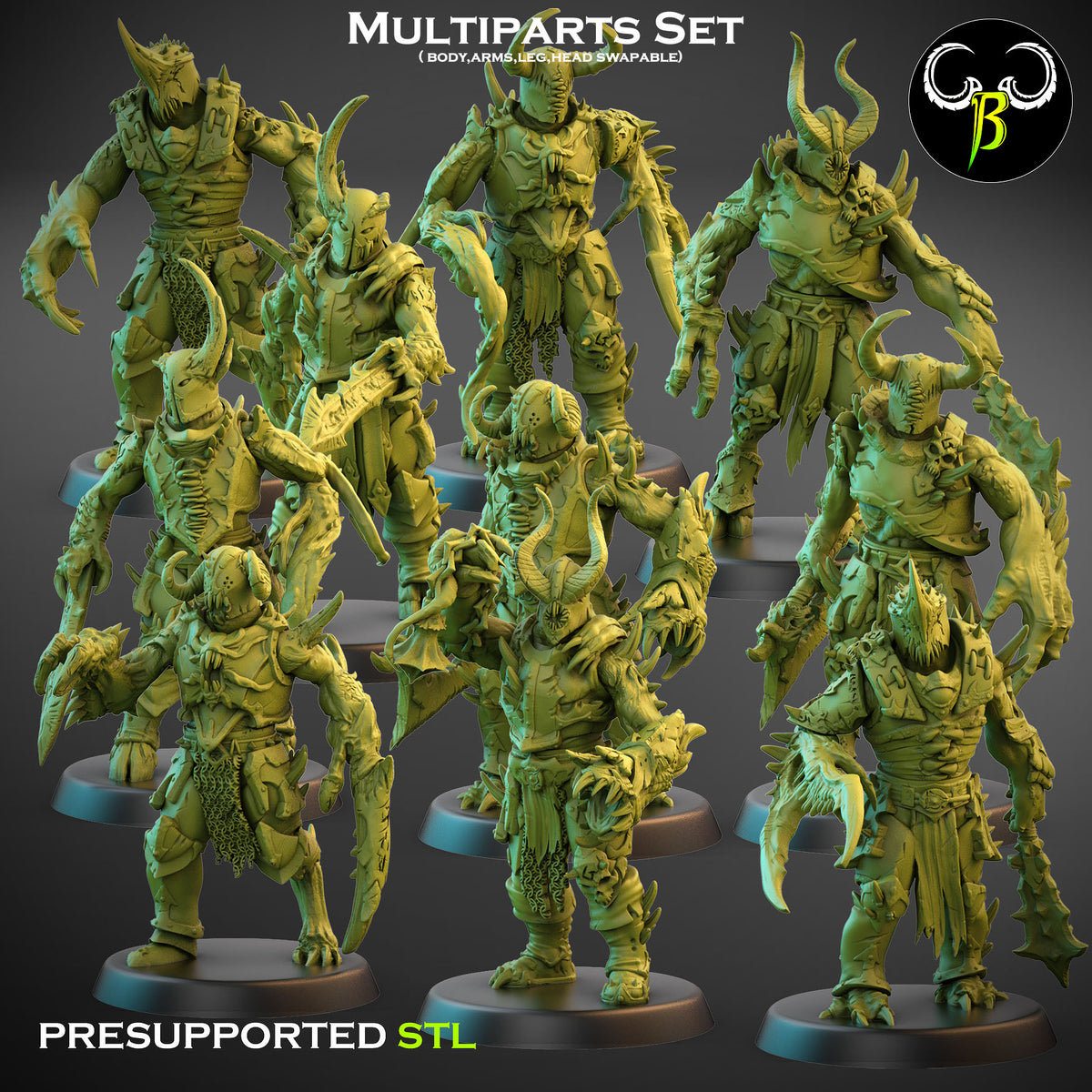 Possessed Ravagers, Mutated Rot Fiends (10 Variants Available) - Clay Beast Creations