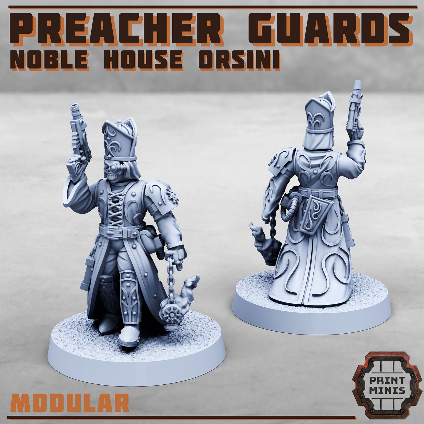Preacher Guards, Noble House Orsini (4 Variants Available) - Print Minis