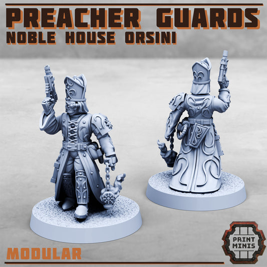 Preacher Guards, Noble House Orsini (4 Variants Available) - Print Minis