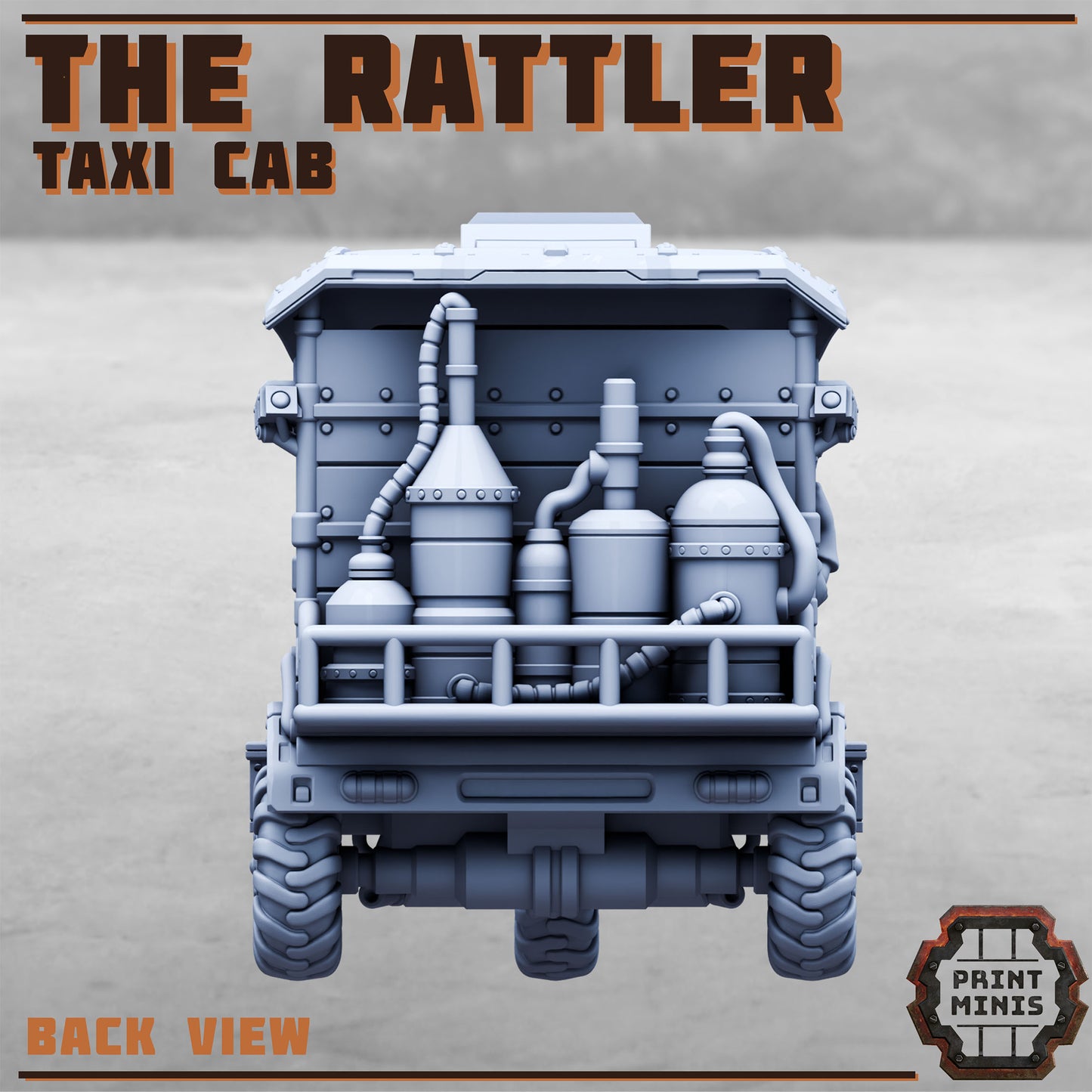 The Rattler, Taxi Cab (2 Variants Available) - Print Minis