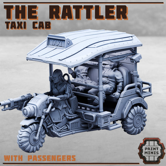 The Rattler, Taxi Cab (2 Variants Available) - Print Minis