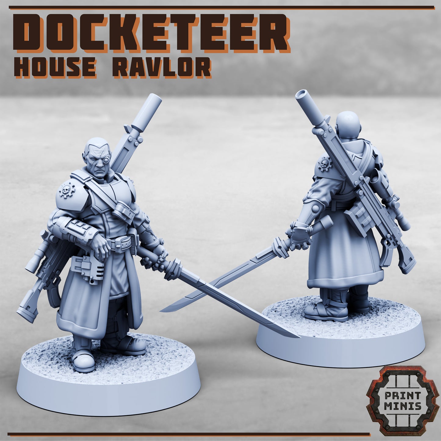 House Ravlor Heroes, SciFi Champions (2 Variants Available) - Print Minis