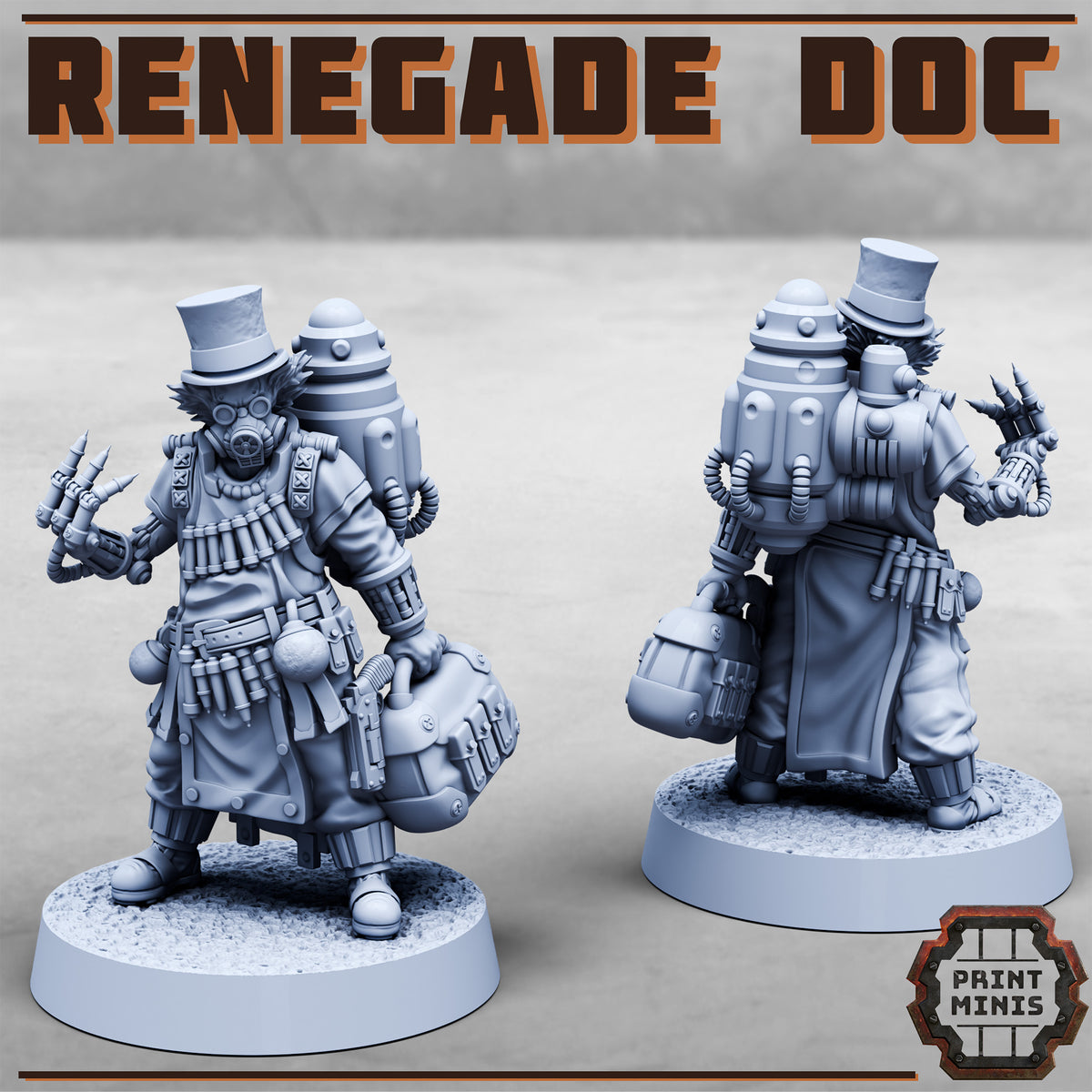 Renegade Doc - Cyborg Surgeon (2 Variants Available) - Print Minis