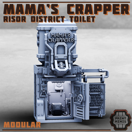Mama's Crapper, Risor District Toilet (2 Variants Available) - Print Minis
