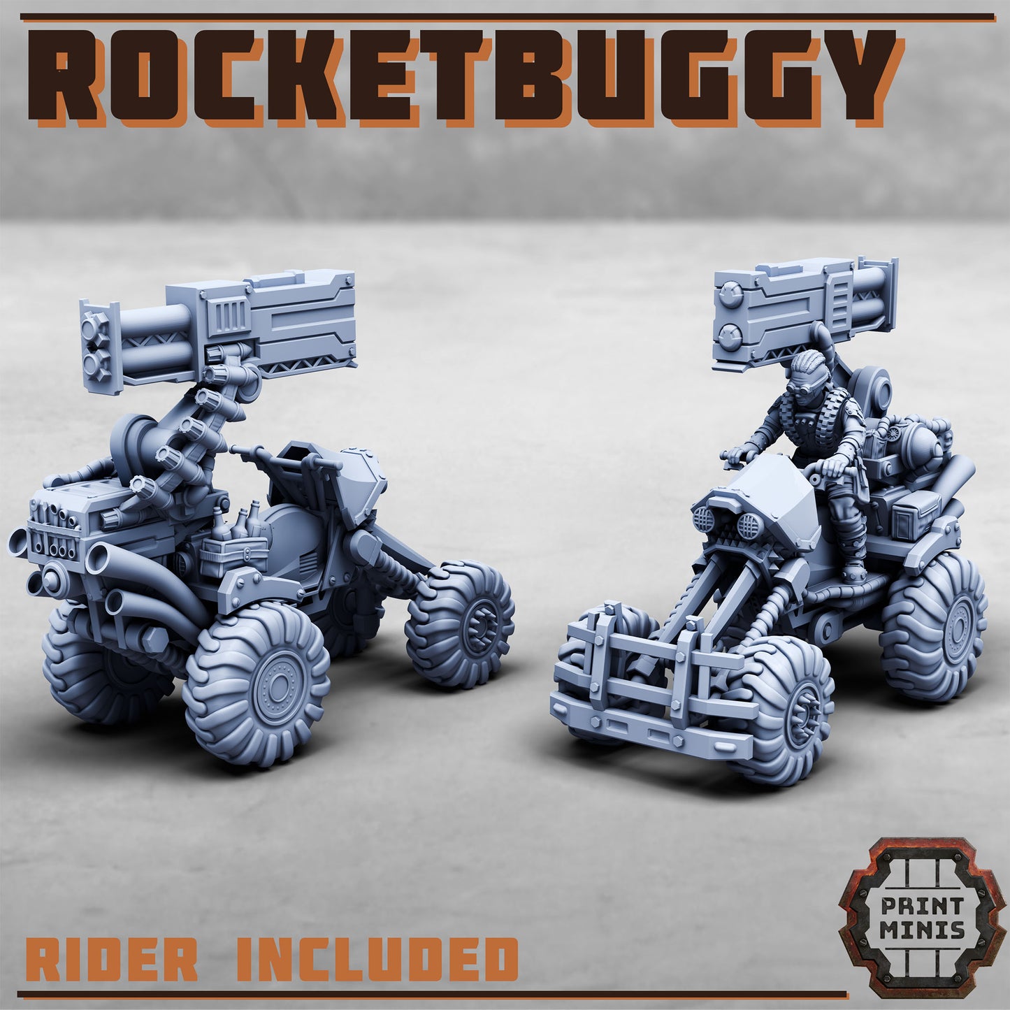 Rocketbuggy and Rider - Print Minis