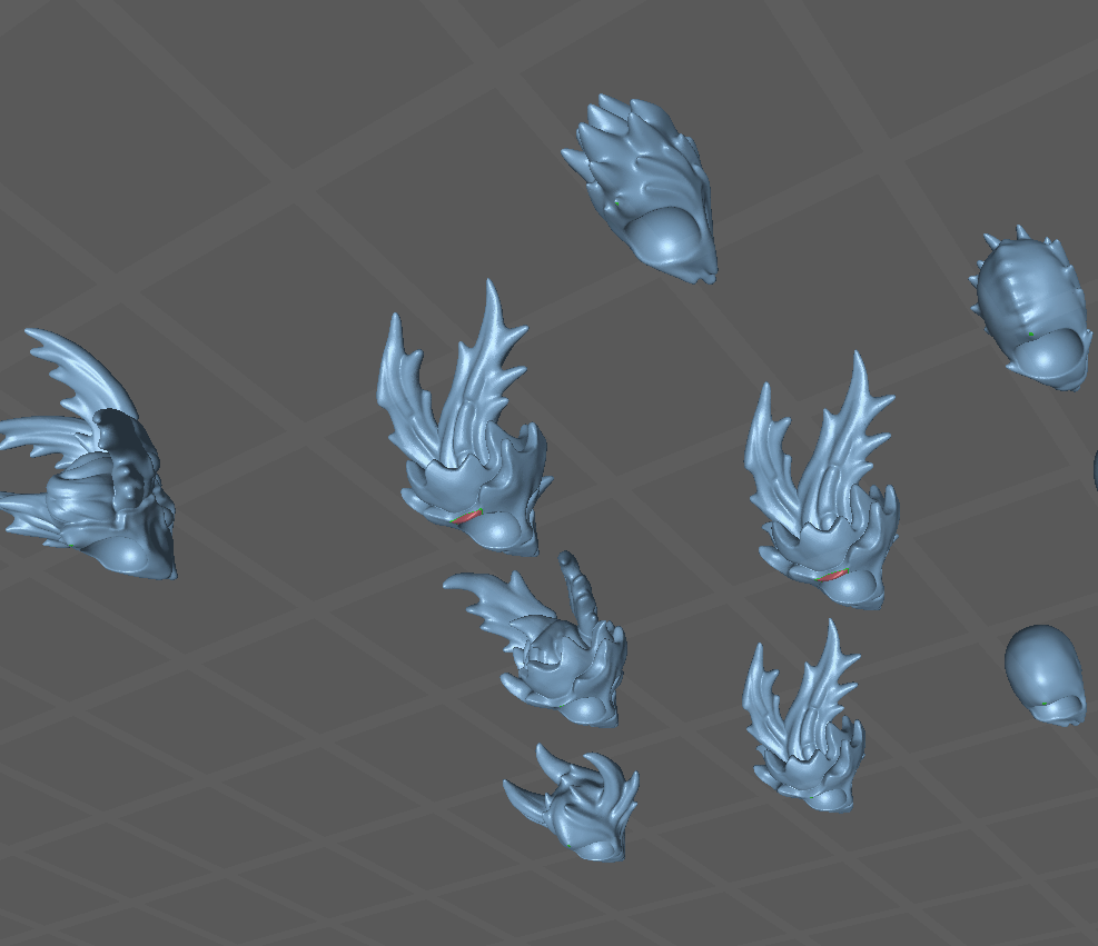 Seven Heavens Omenchoir, Extoller Celestial Heads, Customisation Pack - 32mm Scale (23 Variants Available) - Battle Yak